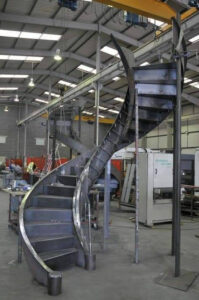 Press Forming of Staircase 32mm Thk